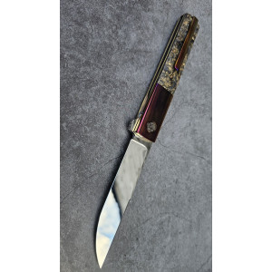 GOR авторський складаний ніж ручної роботи GRYFON KNIVES, сталь CPM S125V, 65 HRC. Photo 2